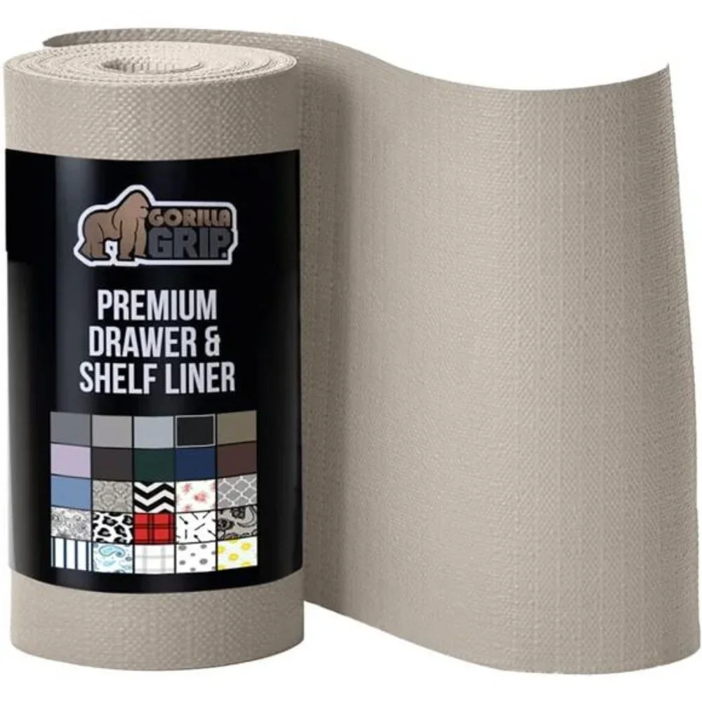 Gorilla Grip Slip Resistant Drawer and Shelf Liner, Non Adhesive 17.5 in x 10 FT